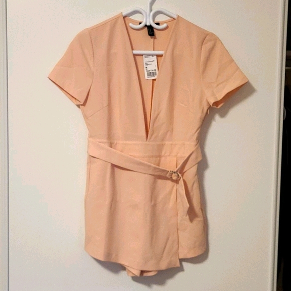Forever 21 Rose Pink Skort Jumpsuit Romper - Picture 1 of 5